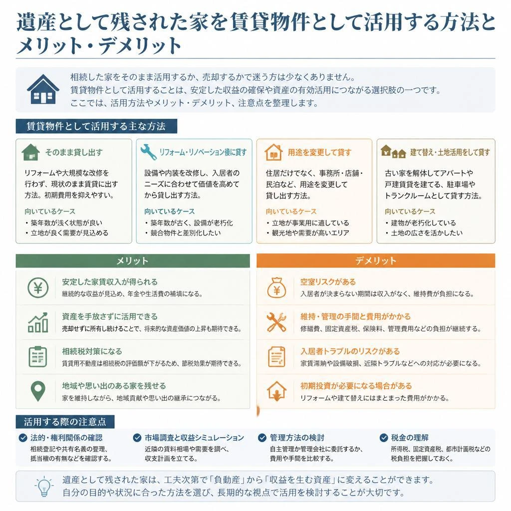 4. 賃貸物件として活用する方法